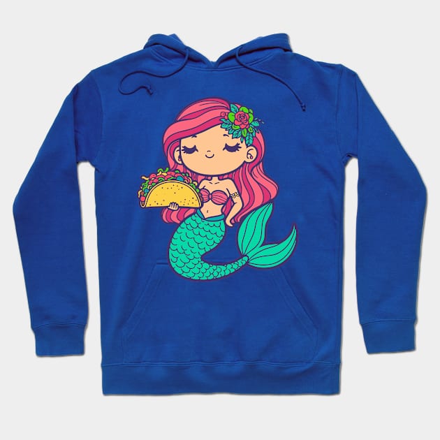 Mermaid with a Taco Hoodie by DavesTees